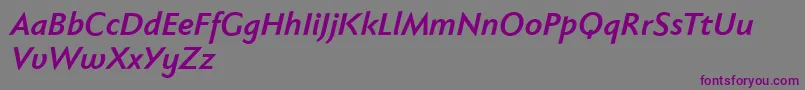Fabersanspro76reduced Font – Purple Fonts on Gray Background