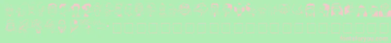 SpringfieldMugshots Font – Pink Fonts on Green Background