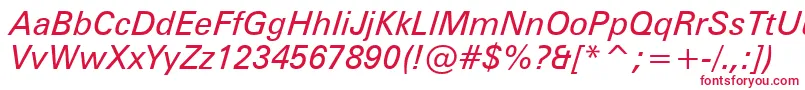 ZurichItalicBt Font – Red Fonts