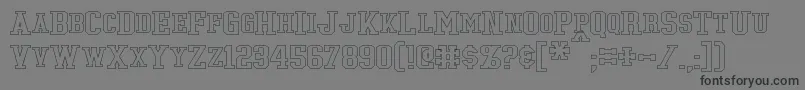 TonopahHollow Font – Black Fonts on Gray Background