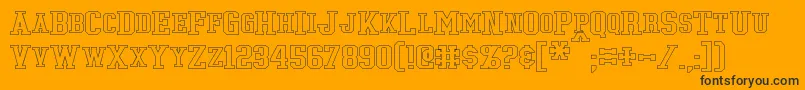 TonopahHollow Font – Black Fonts on Orange Background