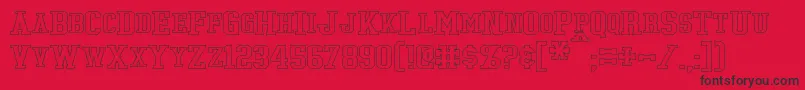 TonopahHollow Font – Black Fonts on Red Background