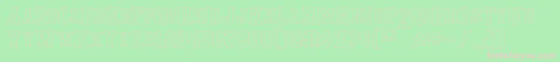 TonopahHollow Font – Pink Fonts on Green Background