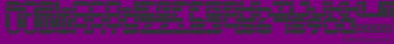 PseudoBrk-Schriftart – Schwarze Schriften auf violettem Hintergrund
