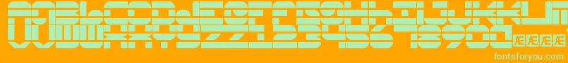 More about PseudoBrk Font PseudoBrk Font – Green Fonts on Orange Background