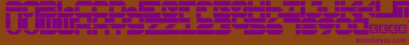 PseudoBrk Font – Purple Fonts on Brown Background