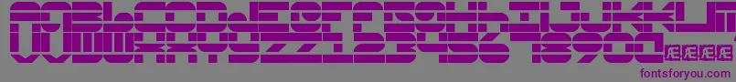 PseudoBrk Font – Purple Fonts on Gray Background