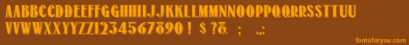 Lisätietoja 1873Winchester-fontista 1873Winchester-fontti – oranssit fontit ruskealla taustalla