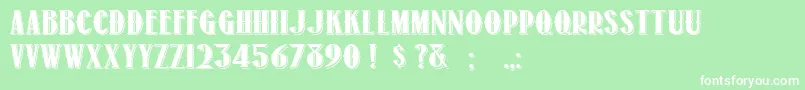 1873Winchester Font – White Fonts on Green Background