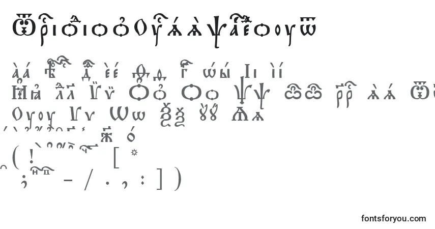 TriodionUcsSpacedoutフォント–アルファベット、数字、特殊文字