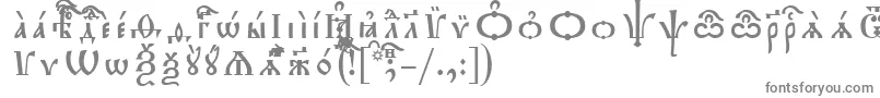 フォントTriodionUcsSpacedout – 灰色のフォント