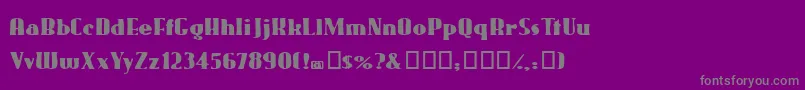 Gaggers Font – Gray Fonts on Purple Background
