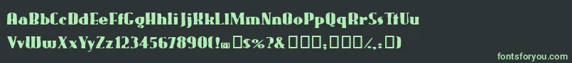 Gaggers Font – Green Fonts on Black Background