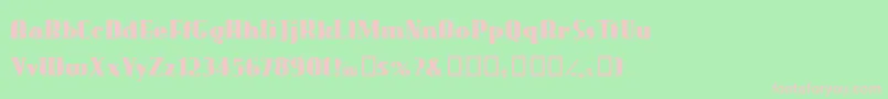 Gaggers Font – Pink Fonts on Green Background