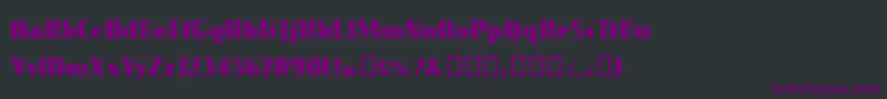 Gaggers Font – Purple Fonts on Black Background