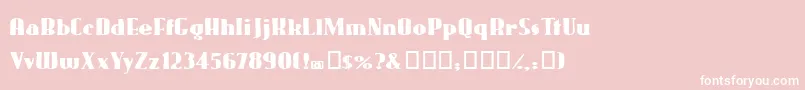 Gaggers Font – White Fonts on Pink Background