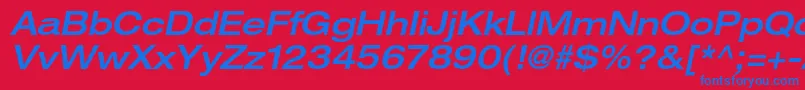 fuente HelveticaneueltstdMdexo – Fuentes Azules Sobre Fondo Rojo