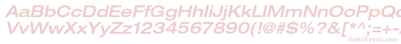 HelveticaneueltstdMdexo Font – Pink Fonts on White Background