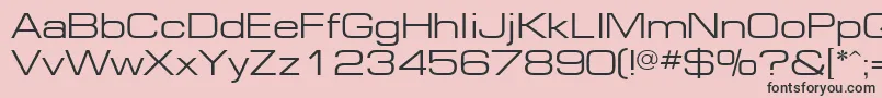 EuropeextNormal-Schriftart – Schwarze Schriften auf rosa Hintergrund