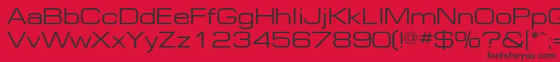 EuropeextNormal Font – Black Fonts on Red Background