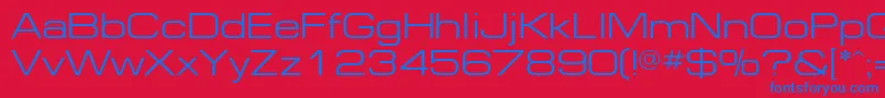 Шрифт EuropeextNormal – синие шрифты на красном фоне