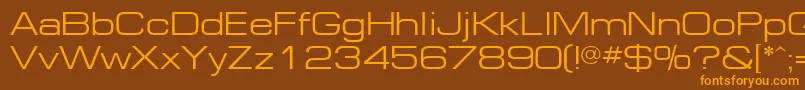 En savoir plus sur la police EuropeextNormal Police EuropeextNormal – polices orange sur fond brun