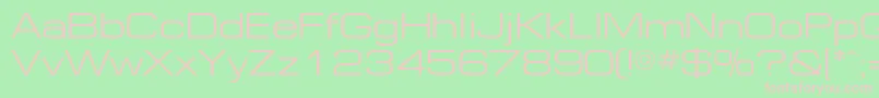EuropeextNormal-Schriftart – Rosa Schriften auf grünem Hintergrund