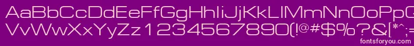Шрифт EuropeextNormal – розовые шрифты на фиолетовом фоне