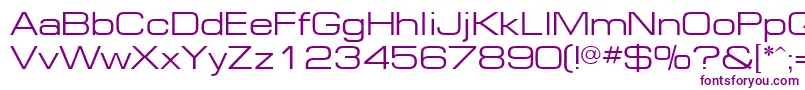 EuropeextNormal-Schriftart – Violette Schriften auf weißem Hintergrund