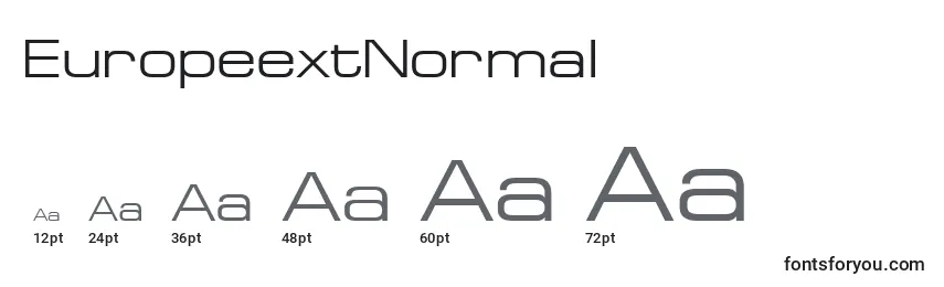 EuropeextNormal Font Sizes