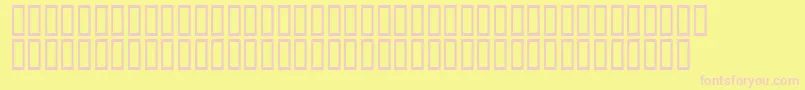 Calligrapher Font – Pink Fonts on Yellow Background