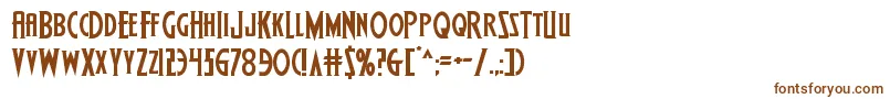 Wolfsbane2expand Font – Brown Fonts on White Background