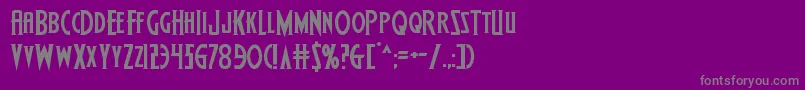 Wolfsbane2expand Font – Gray Fonts on Purple Background