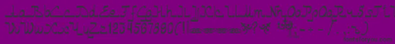 Asylbekm01.Kz Font – Black Fonts on Purple Background