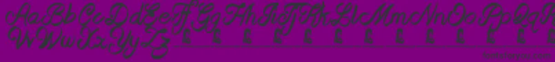 BeastOfAvalon Font – Black Fonts on Purple Background