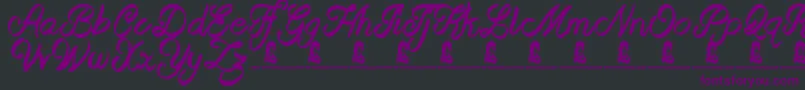 BeastOfAvalon Font – Purple Fonts on Black Background