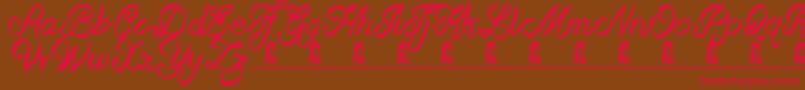 BeastOfAvalon Font – Red Fonts on Brown Background