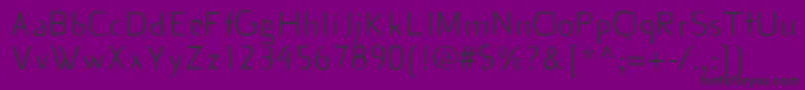 Dekiru Font – Black Fonts on Purple Background