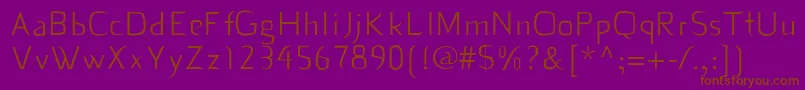 Dekiru Font – Brown Fonts on Purple Background