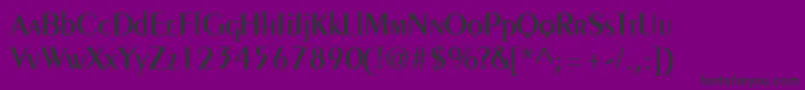 CremeSsiSemiBold-Schriftart – Schwarze Schriften auf violettem Hintergrund