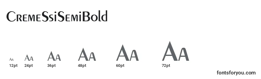CremeSsiSemiBold Font Sizes