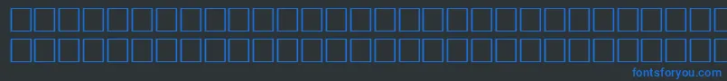Czcionka McsOphorSUNormal. – niebieskie czcionki na czarnym tle