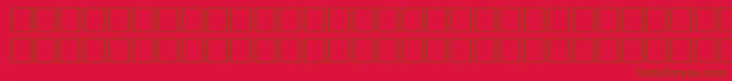 McsOphorSUNormal. Font – Brown Fonts on Red Background