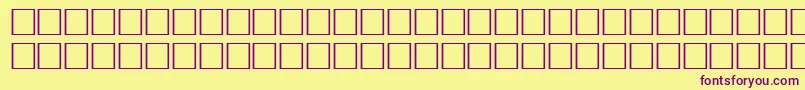 McsOphorSUNormal. Font – Purple Fonts on Yellow Background