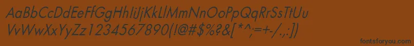 BelmarcndoblNo Font – Black Fonts on Brown Background