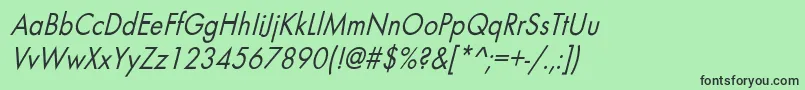 BelmarcndoblNo Font – Black Fonts on Green Background