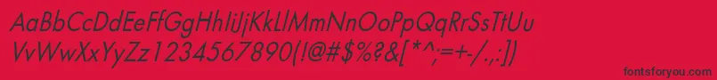 BelmarcndoblNo Font – Black Fonts on Red Background
