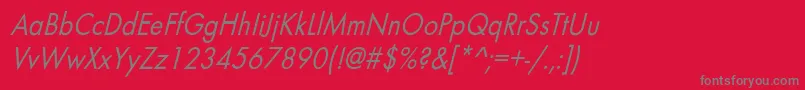 BelmarcndoblNo Font – Gray Fonts on Red Background