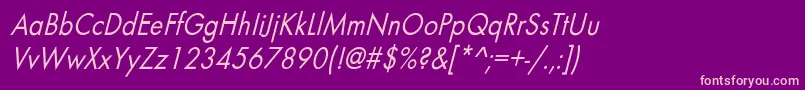BelmarcndoblNo Font – Pink Fonts on Purple Background
