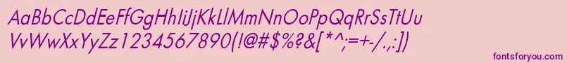 BelmarcndoblNo Font – Purple Fonts on Pink Background